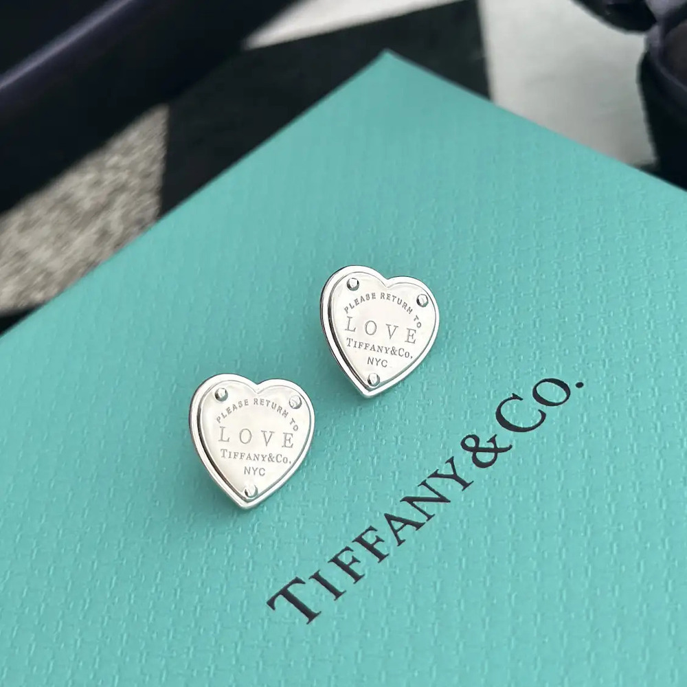 Tiffany & Co. Silver Heart Earrings